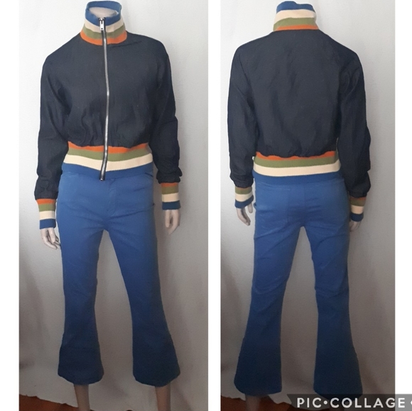 BDG | Denim Bomber with Knit Details - Picture 11 of 13